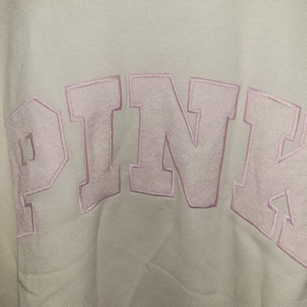 PINK Victoria's Secret Cream Crewneck Sweater